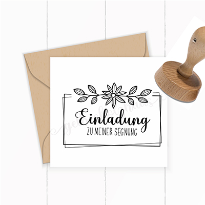 STEMPEL EINLADUNG zu meiner Segnung - ST0038