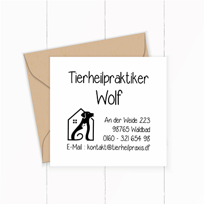 Stempel für Tierarzt-Praxis / Tier-Heilpraktiker / Hundetrainer - ST0140