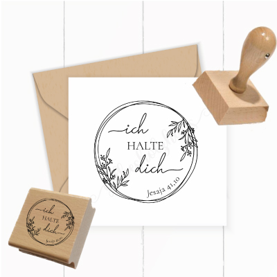 Bibelvers STEMPEL Jesaja 41.10 - ich halte dich - ST0193