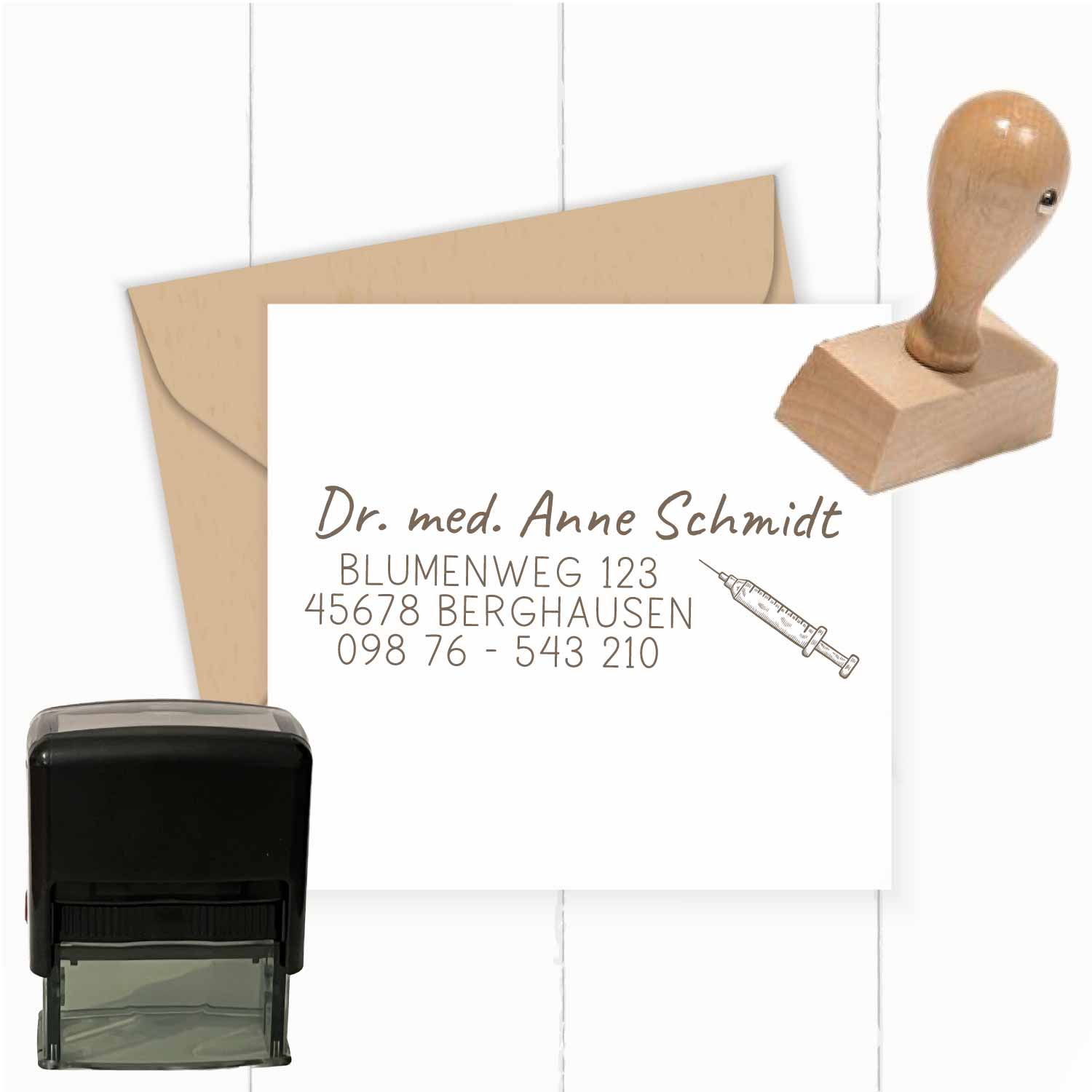 Praxisstempel | Arztstempel – passend für's Impfausweis-Feld - ST0426