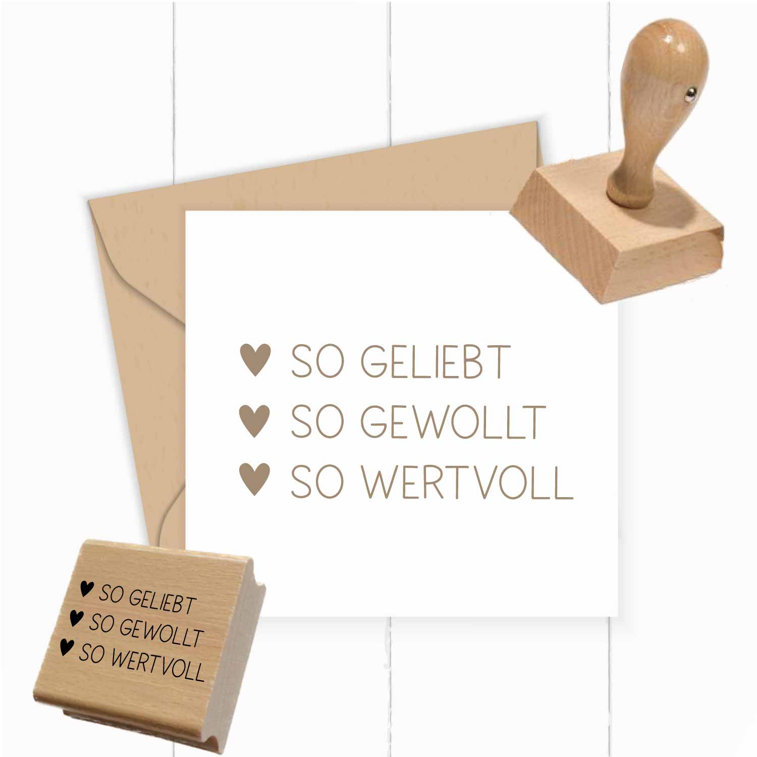 Stempel - so geliebt | so gewollt | so wertvoll - ST0379