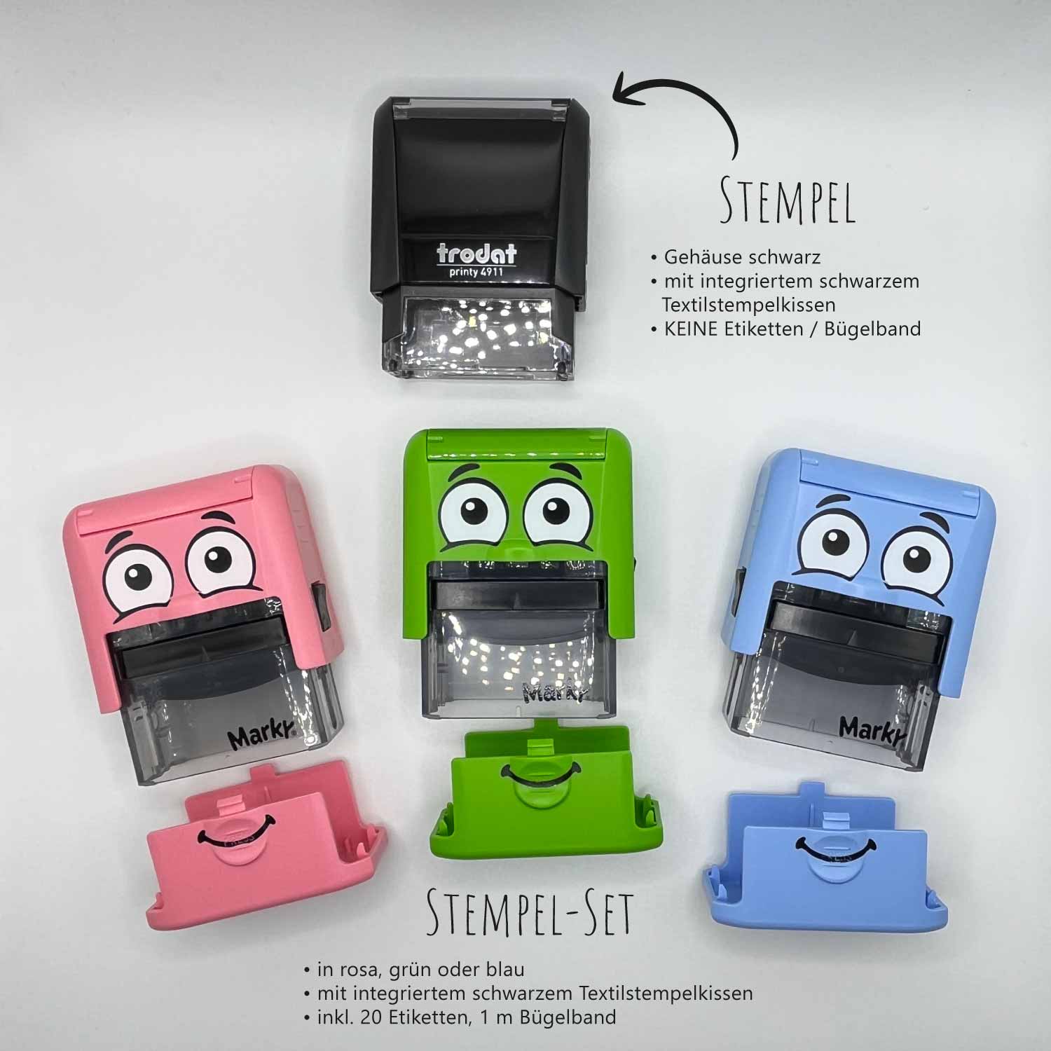 Dein personalisierter Textilstempel „Bär“ | 38 x 14 mm