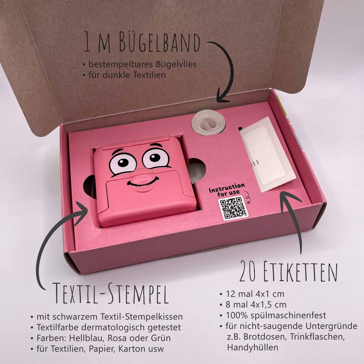 Dein personalisierter Textilstempel „Dackel“ | 38 x 14 mm