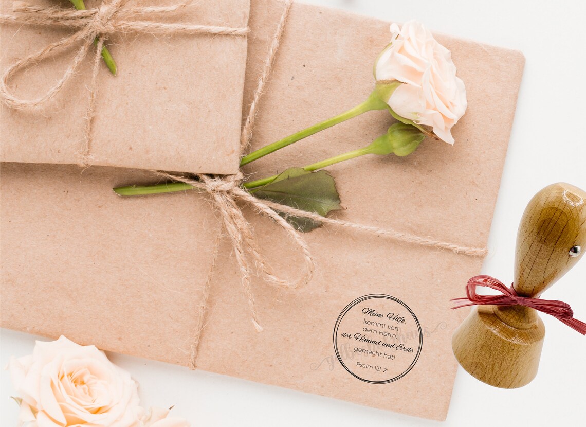 Bibelversstempel - Meine Hilfe kommt von dem Herrn - Psalm 121,2