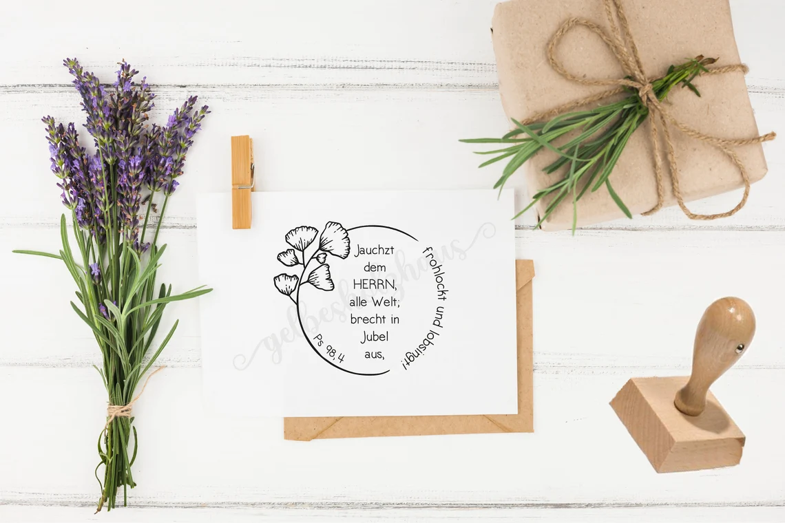 Bibelversstempel - Jauchzt dem HERRN, alle Welt - Psalm 98,4