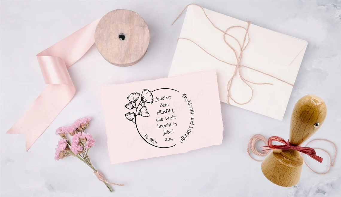 Bibelversstempel - Jauchzt dem HERRN, alle Welt - Psalm 98,4