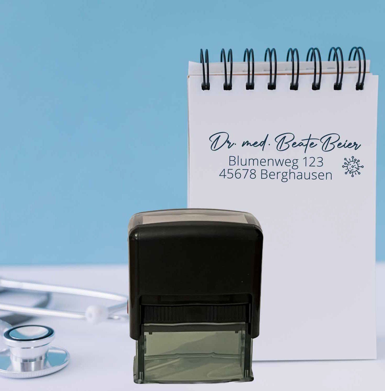 Praxisstempel | Arztstempel – passend für's Impfausweis-Feld