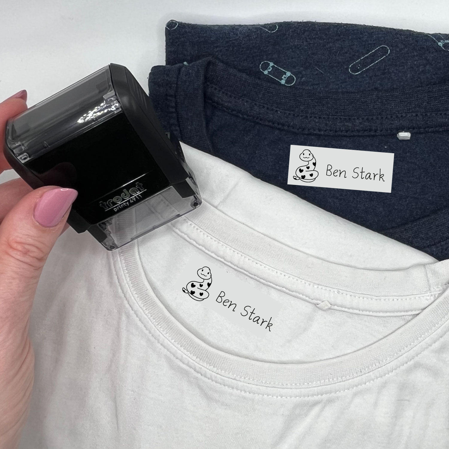 Dein personalisierter Textilstempel „Schlange“ | 38 x 14 mm