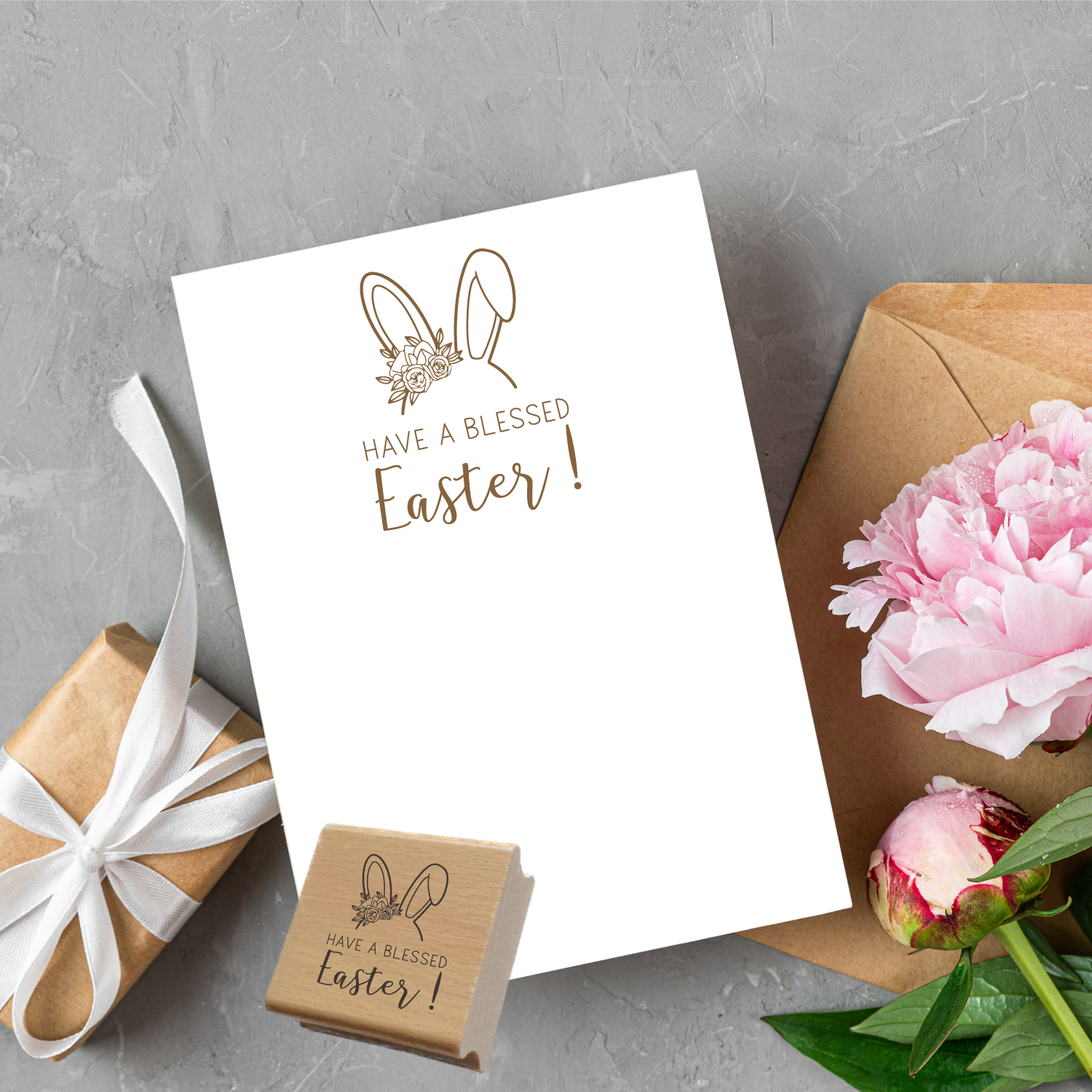 Oster STEMPEL "Have a blessed Easter!"