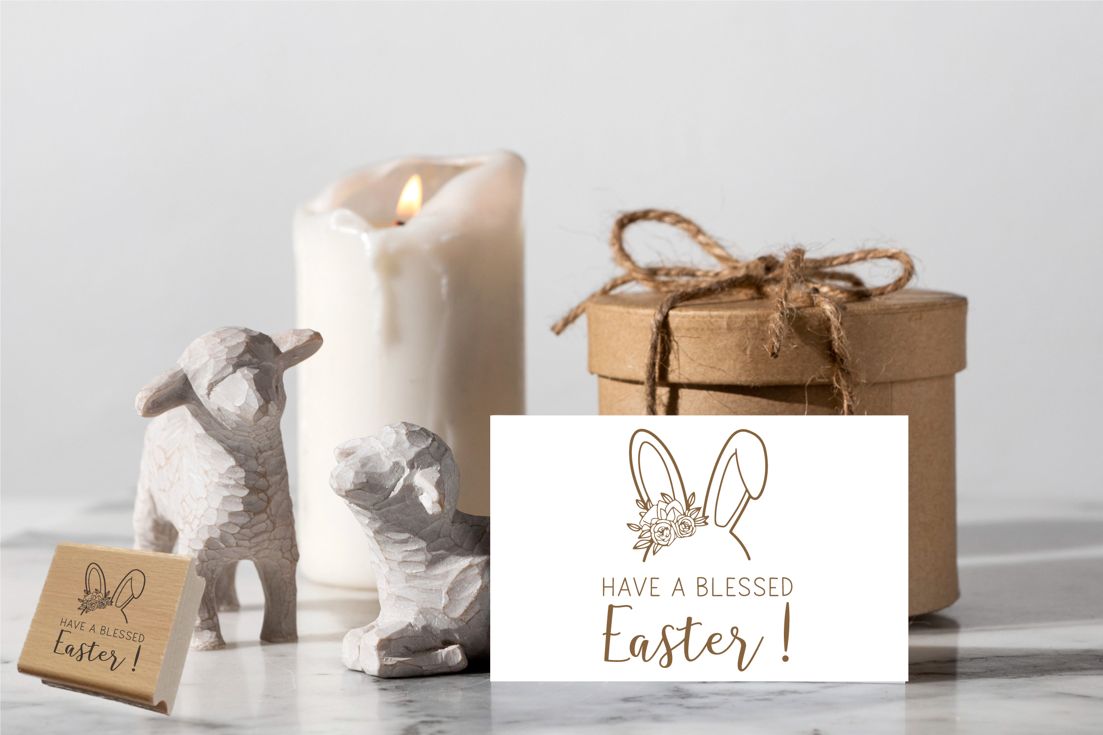 Oster STEMPEL "Have a blessed Easter!"