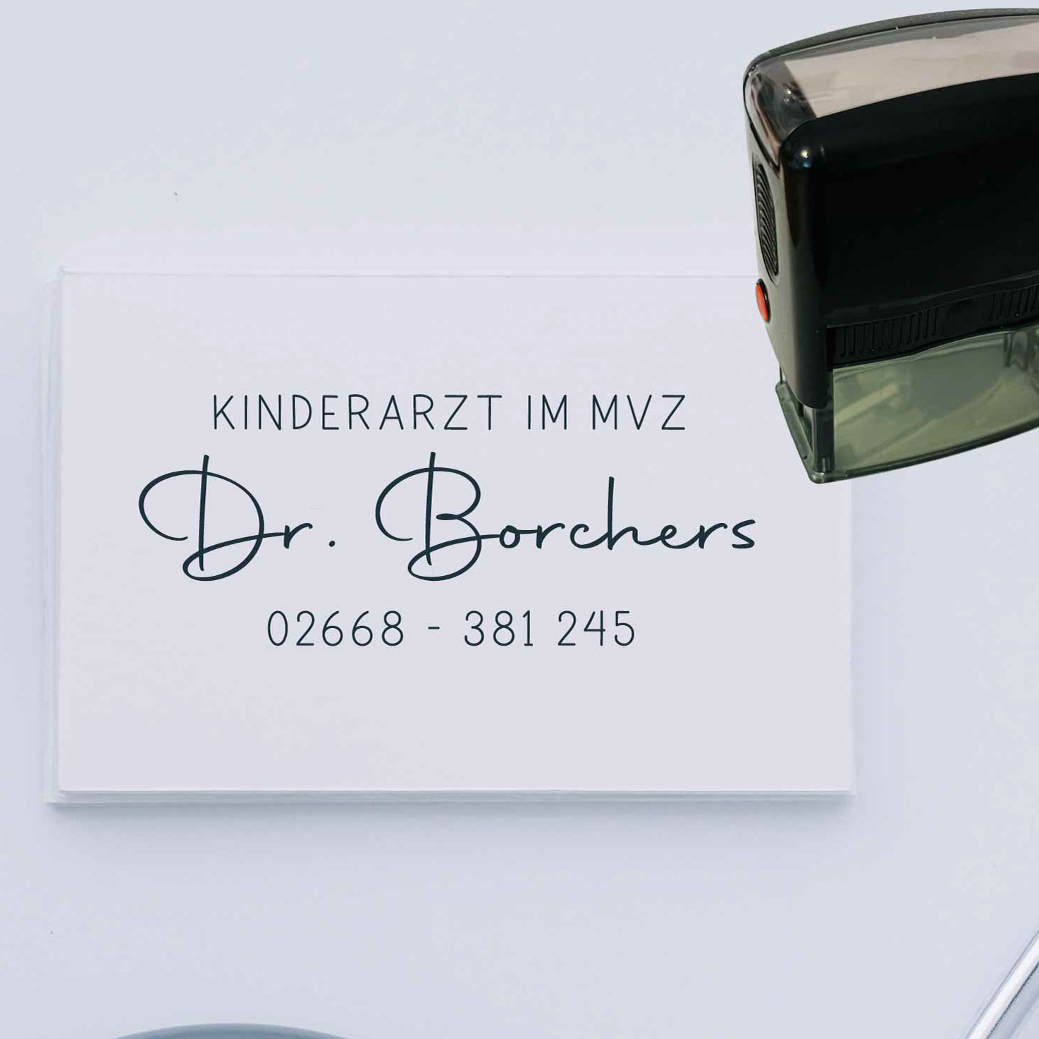 Praxisstempel | Arztstempel – passend für's Impfausweis-Feld