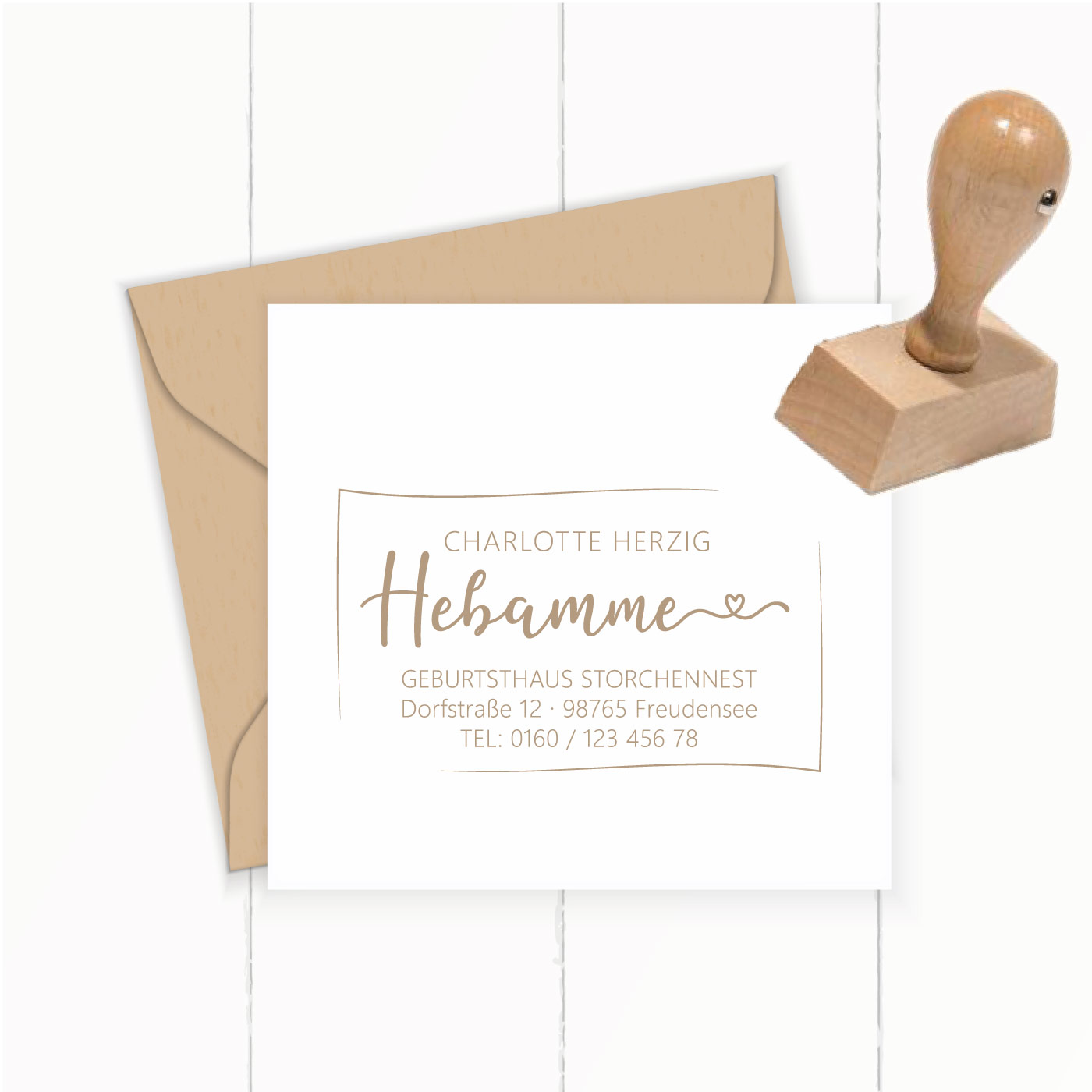 Adressstempel für Hebammen & Geburtshelfer – personalisiert