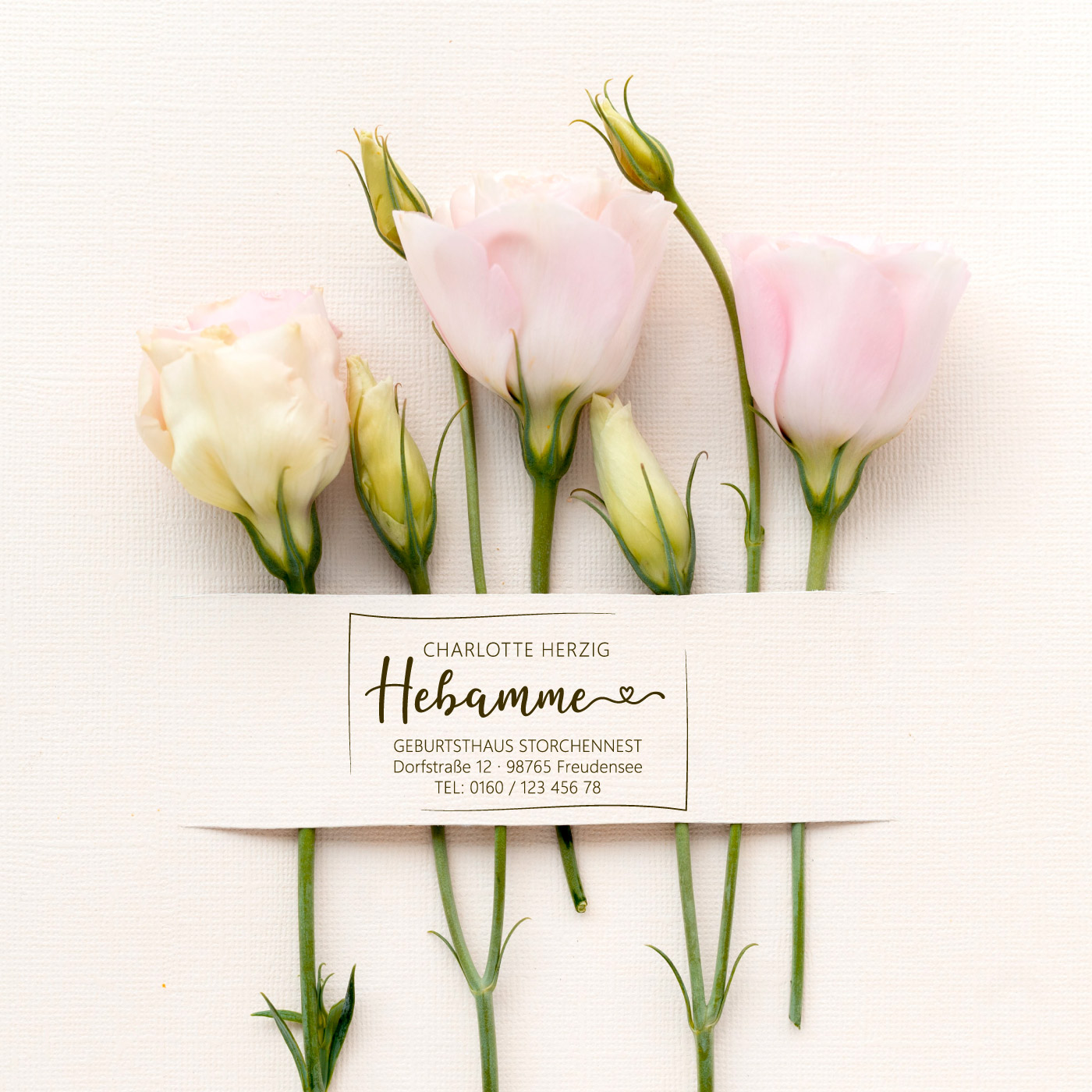 Adressstempel für Hebammen & Geburtshelfer – personalisiert