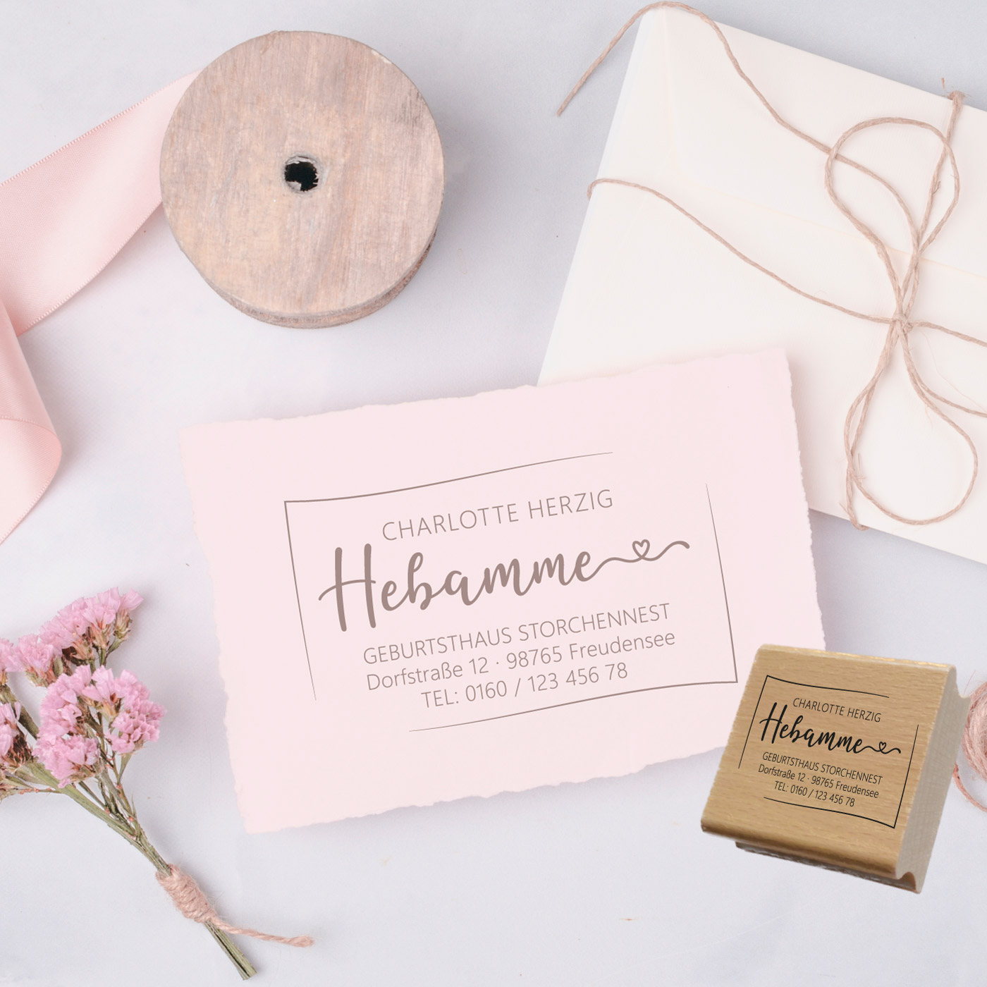 Adressstempel für Hebammen & Geburtshelfer – personalisiert