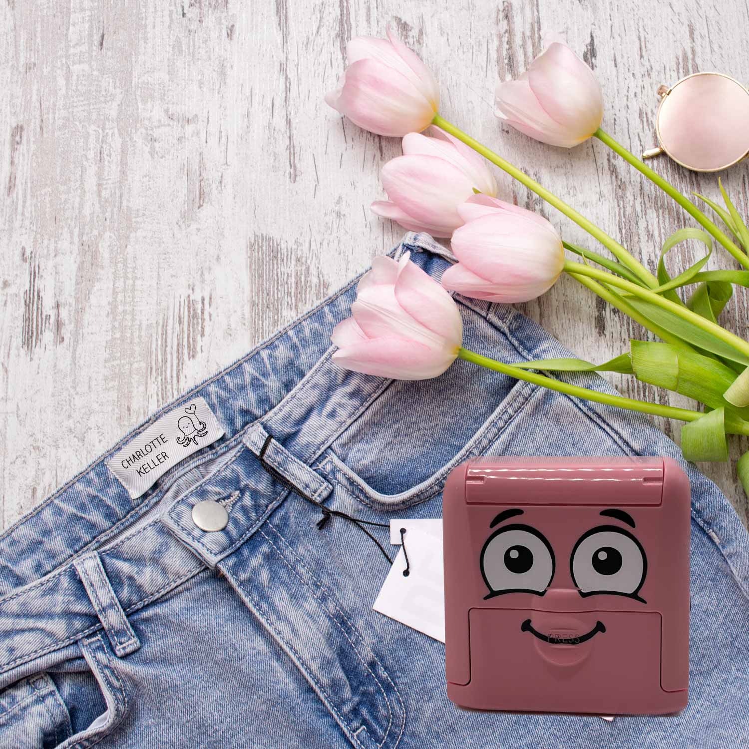 Dein personalisierter Textilstempel „Krake“ | 38 x 14 mm