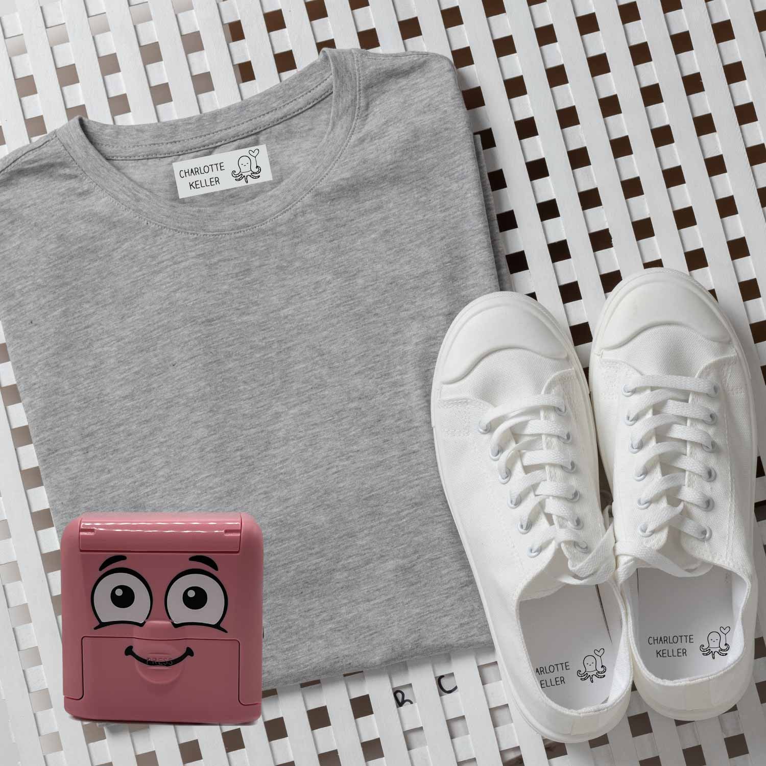 Dein personalisierter Textilstempel „Krake“ | 38 x 14 mm