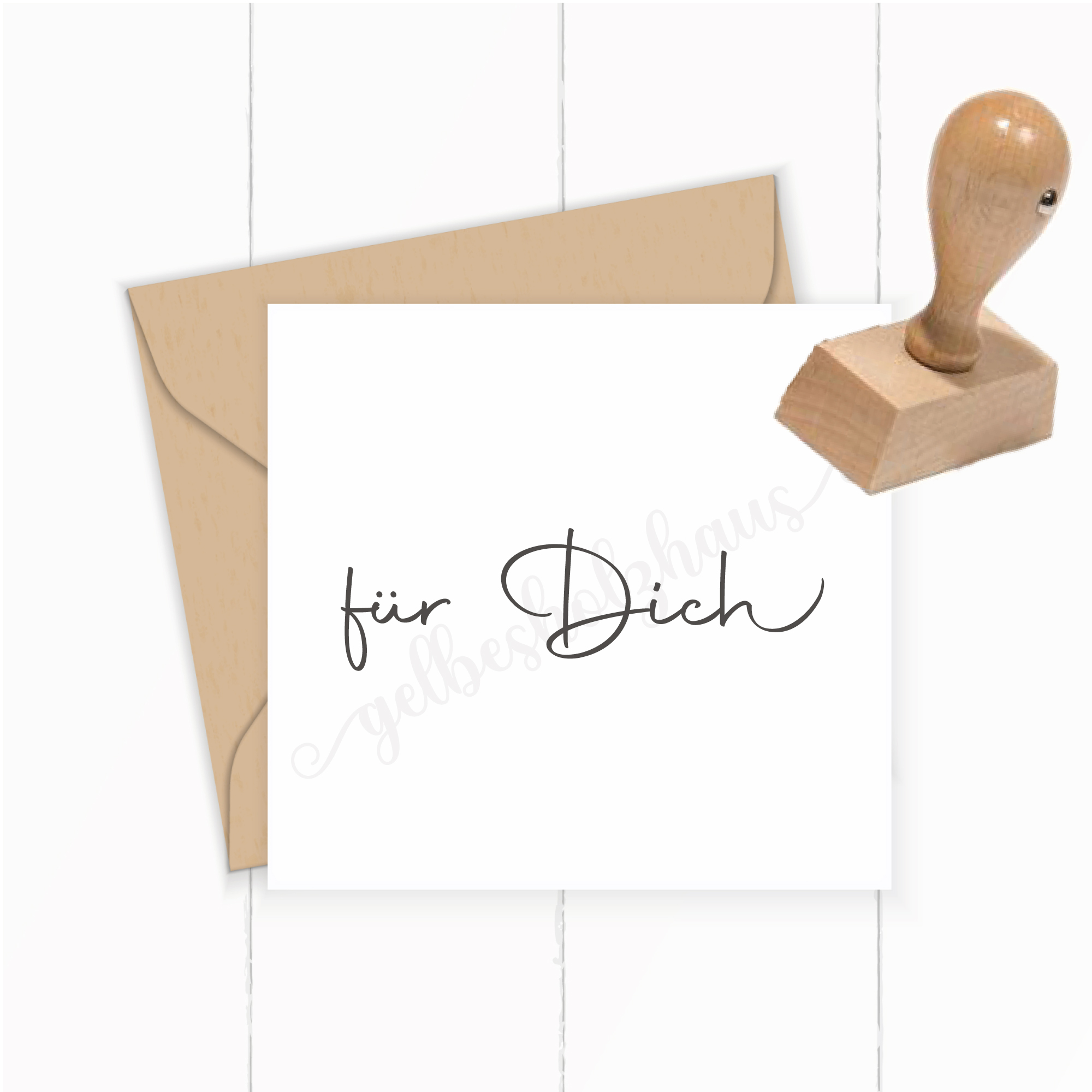 STEMPEL " für Dich " Schreibschrift