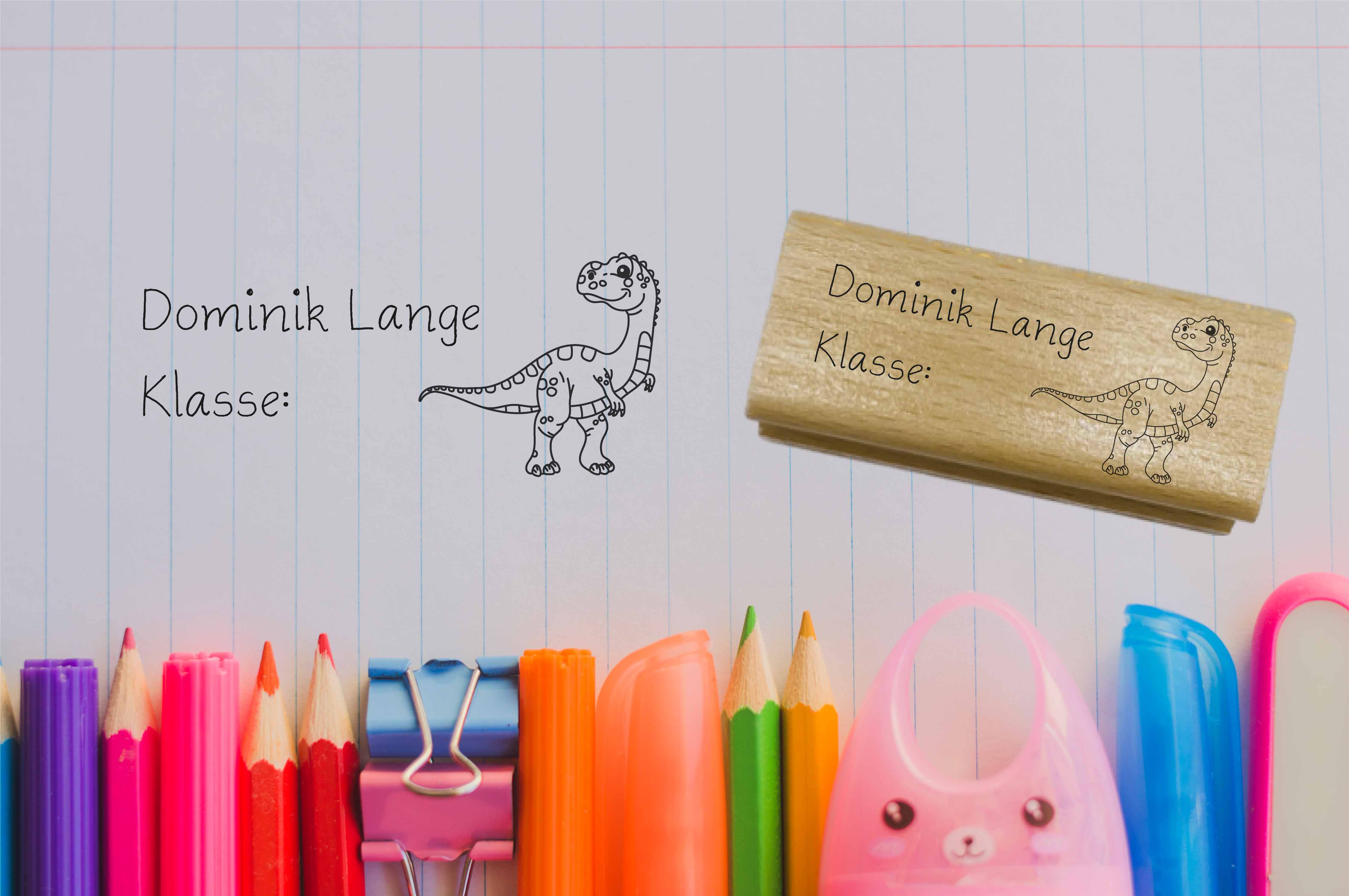 Dein individueller Namensstempel „Dominik“ | 59 x 22 mm