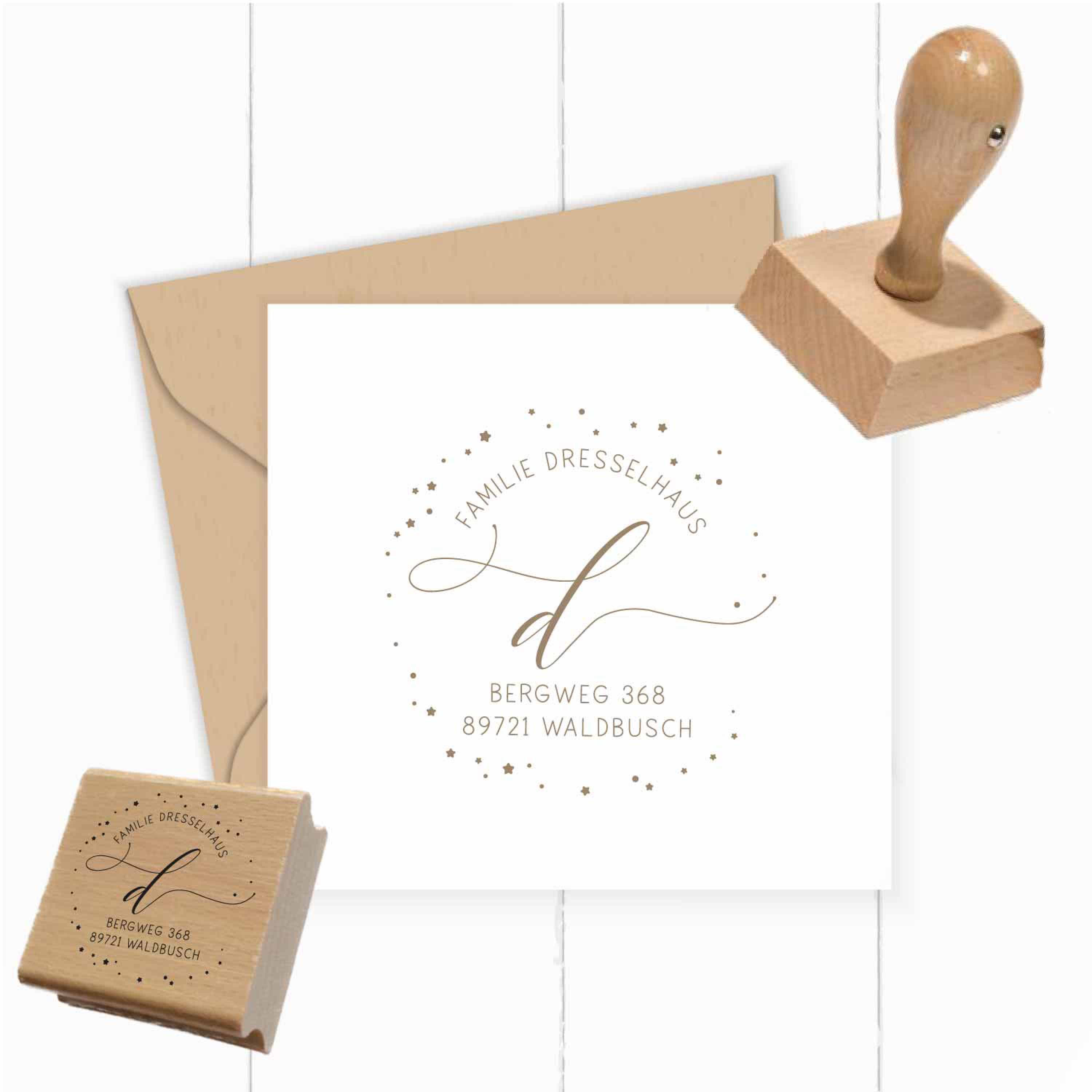 Personalisierter Adresstempel "Dresselhaus" | 4–10 cm