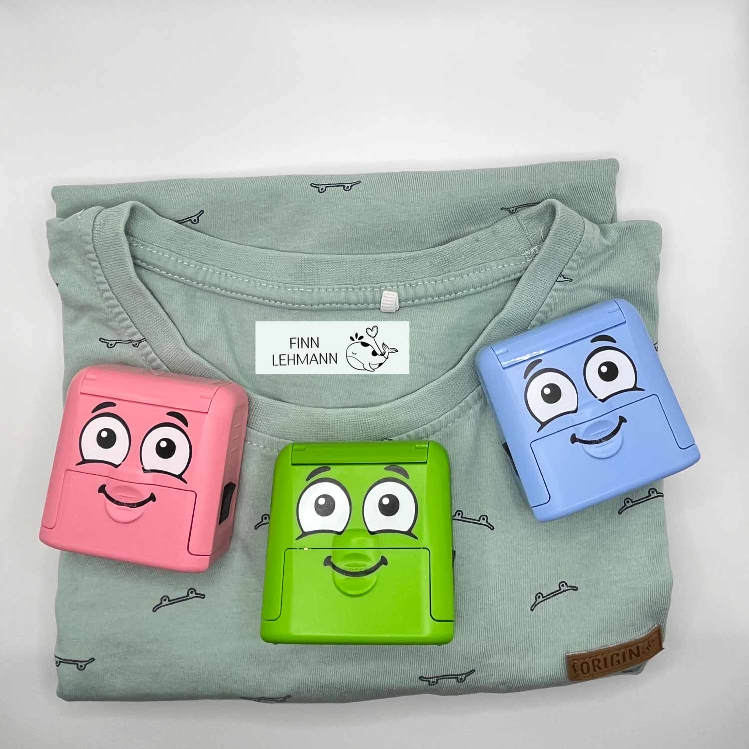 Dein personalisierter Textilstempel „Wal“ | 38 x 14 mm