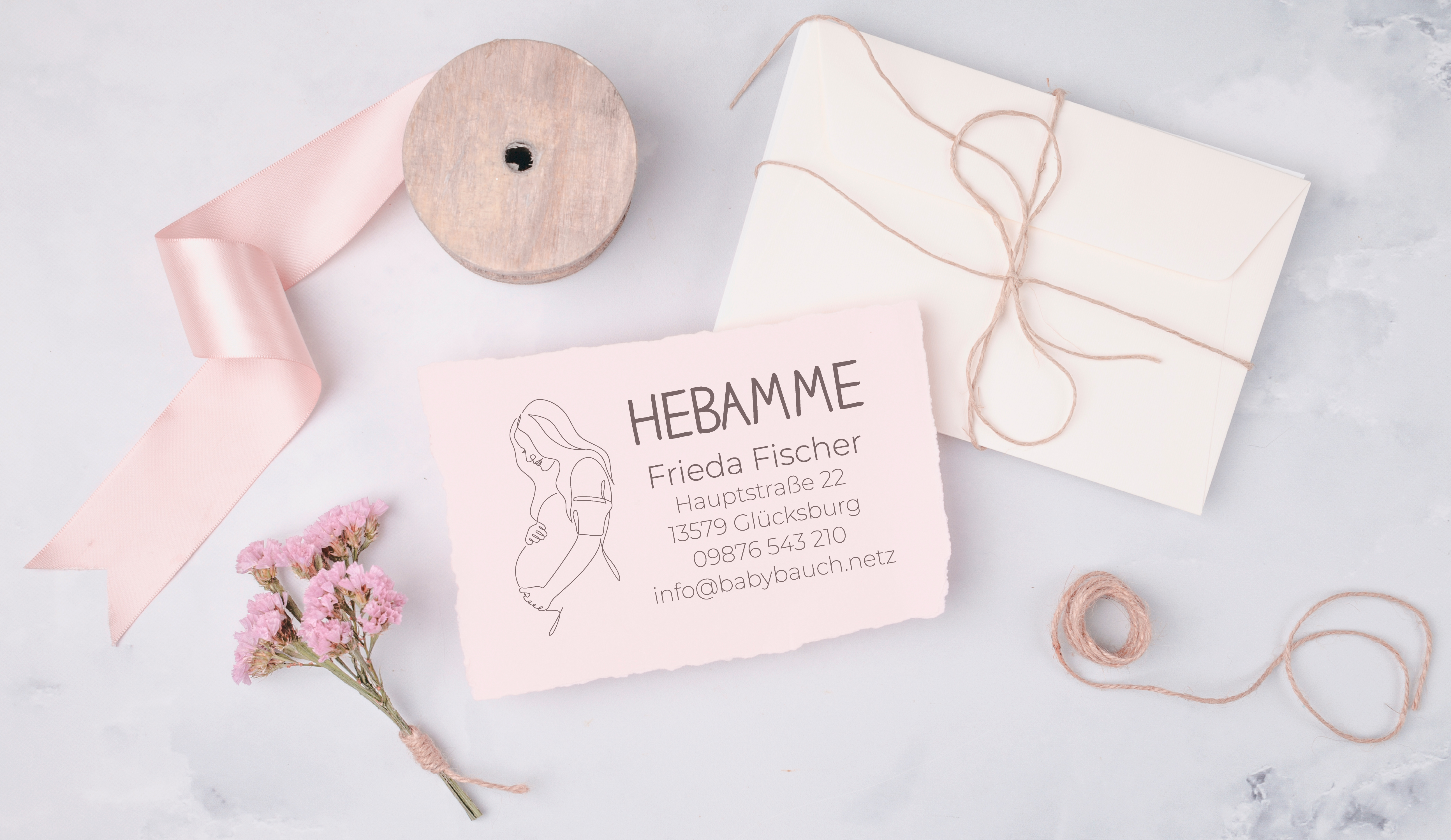 Personalisierter Hebammenstempel<br> – passend für den Mutterpass