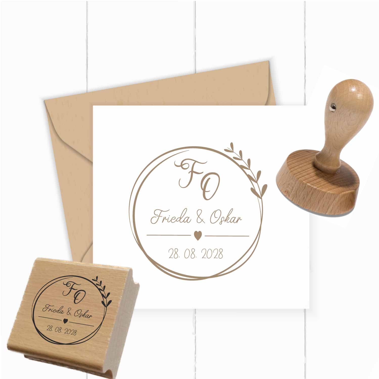 Personalisierter Hochzeits-STEMPEL "Frieda"