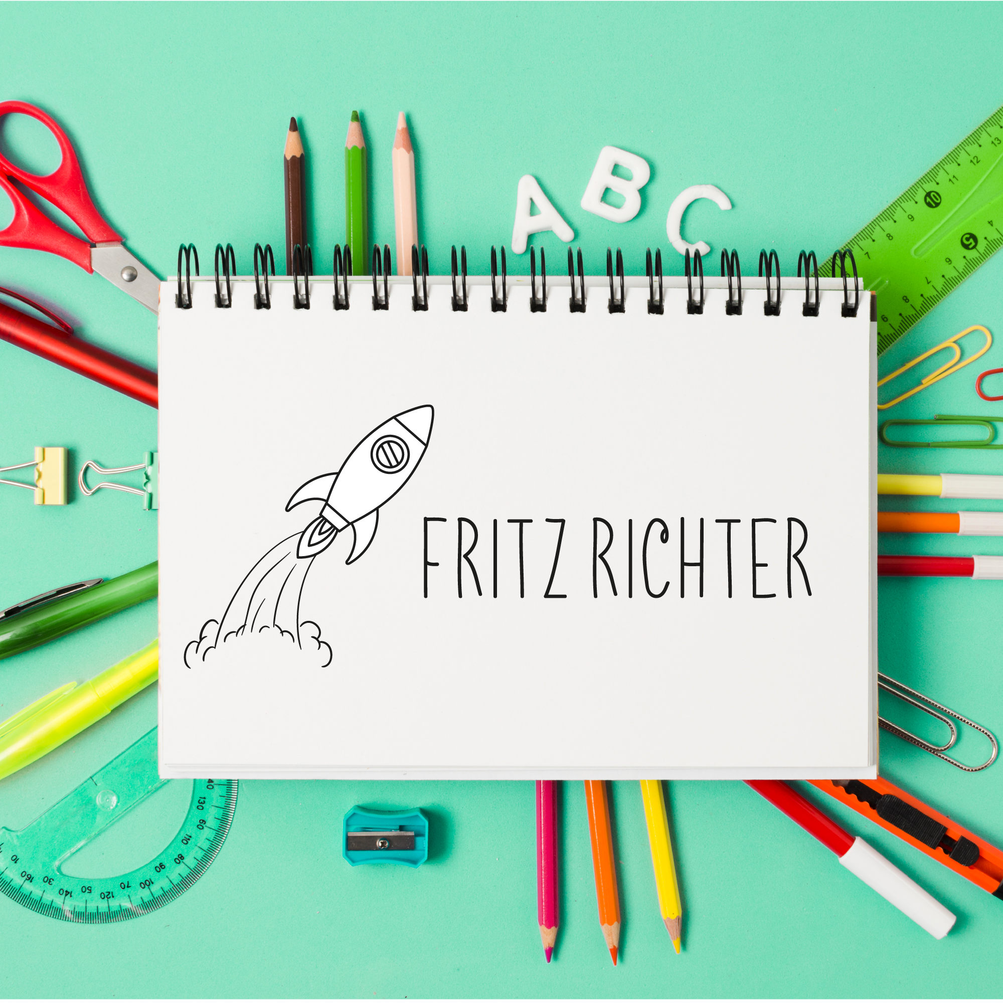 Dein individueller Namensstempel „Fritz“ | 59 x 22 mm