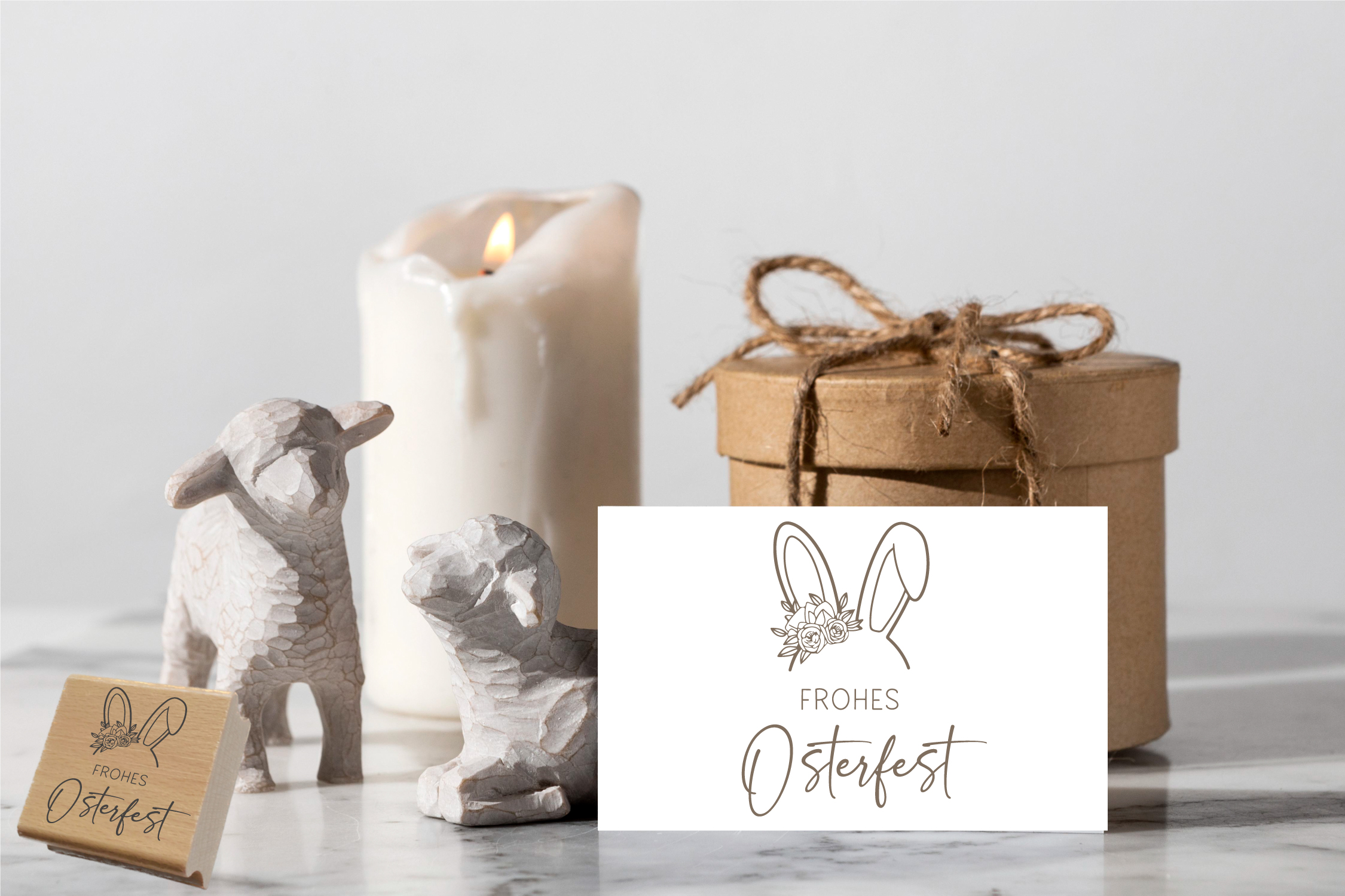 Oster-STEMPEL "Frohes Osterfest"