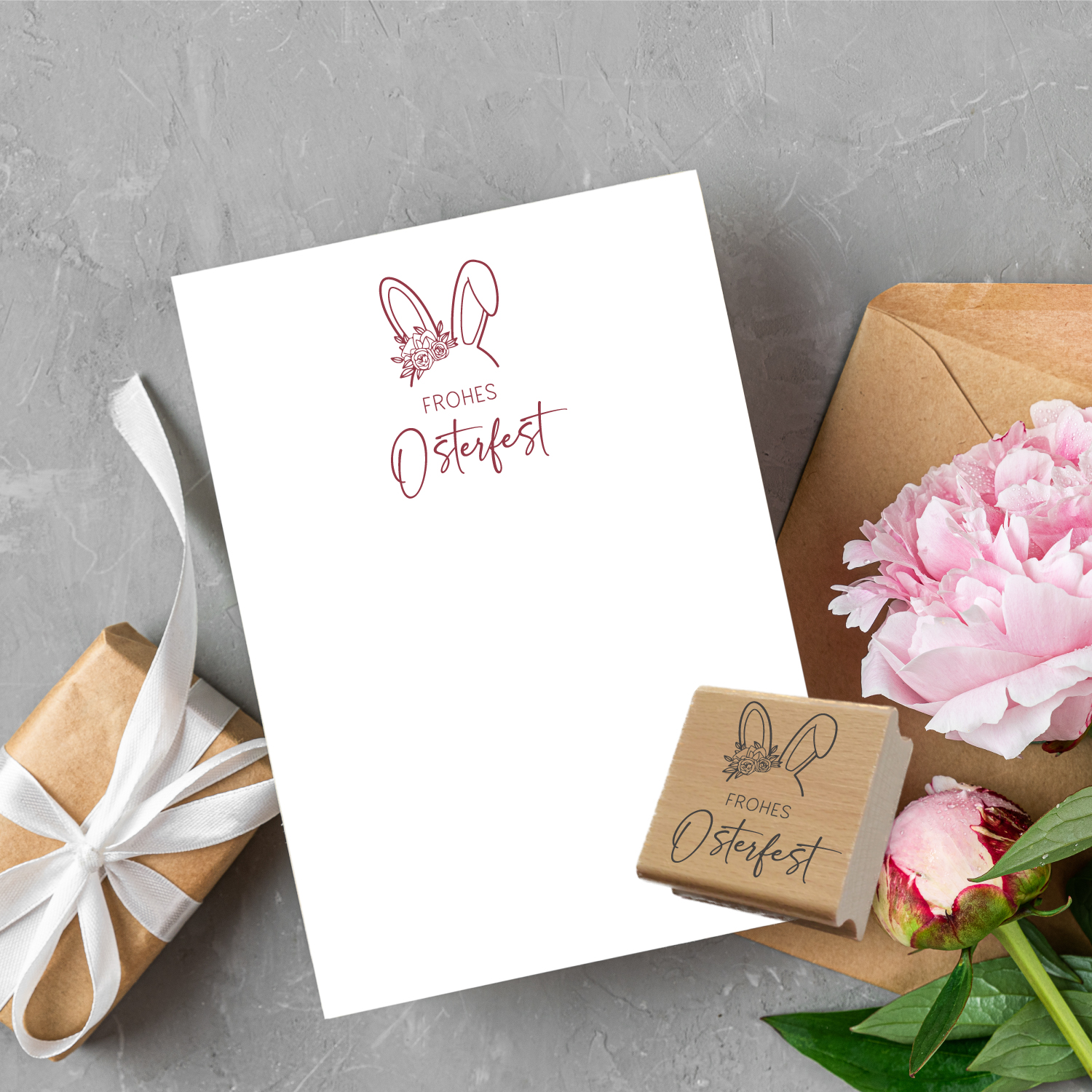 Oster-STEMPEL "Frohes Osterfest"