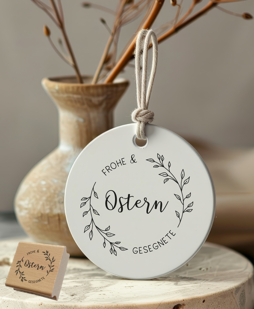 Oster-STEMPEL "Frohe & gesegnete Ostern"