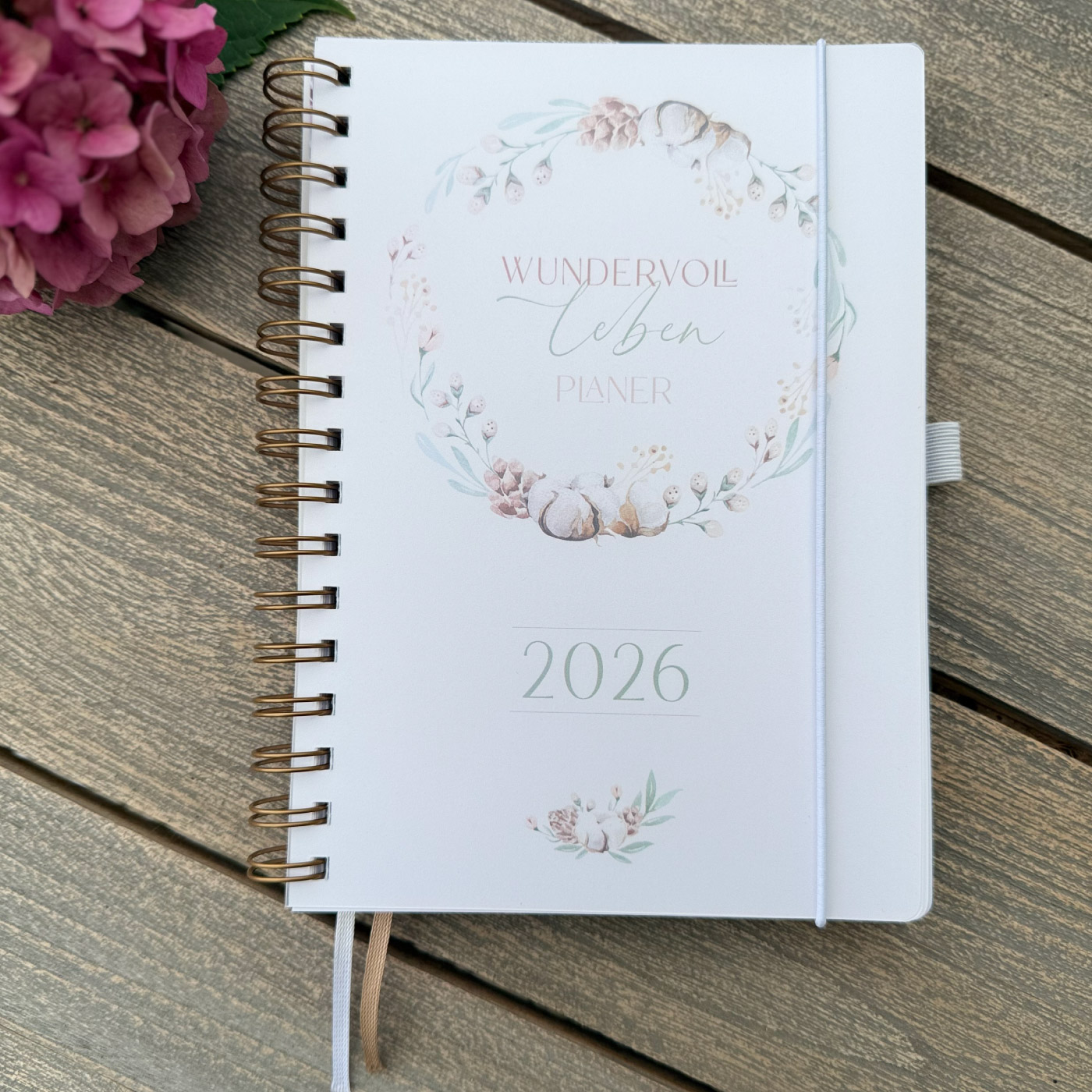Jahresplaner "wundervoll leben" 2026 – plane dein Jahr mit Herz