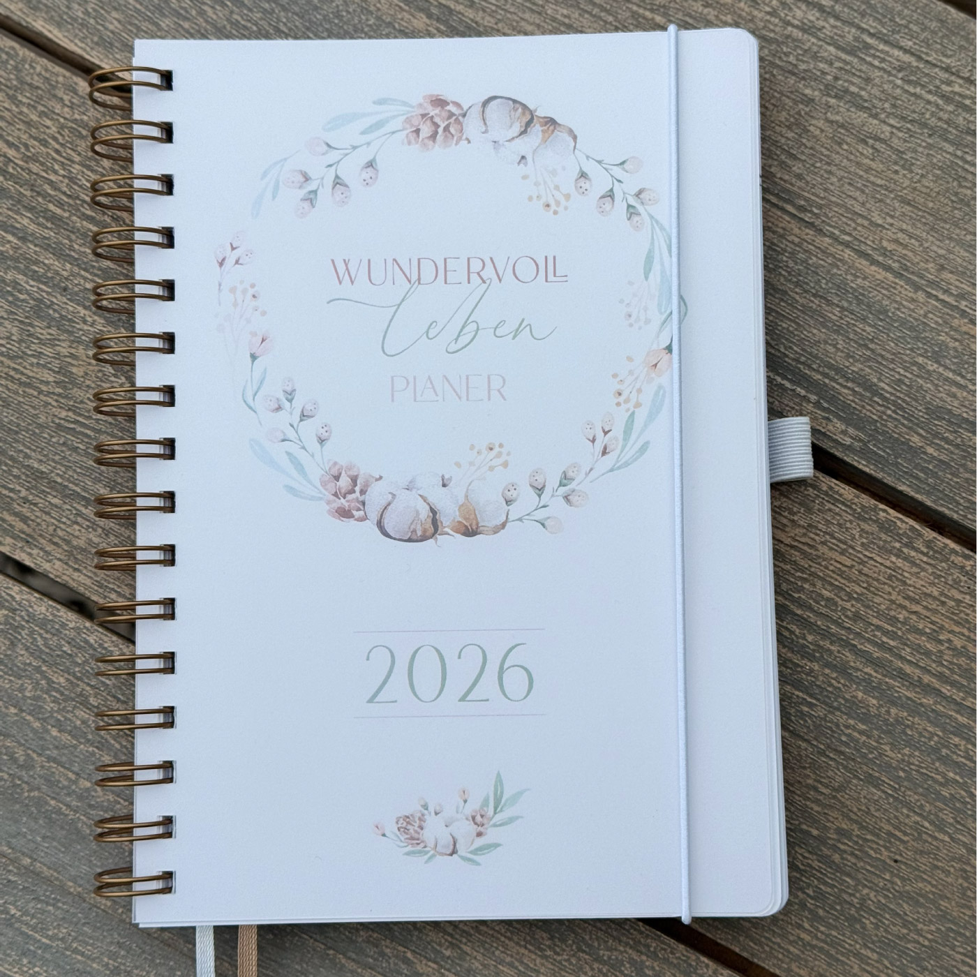 Jahresplaner "wundervoll leben" 2026 – plane dein Jahr mit Herz