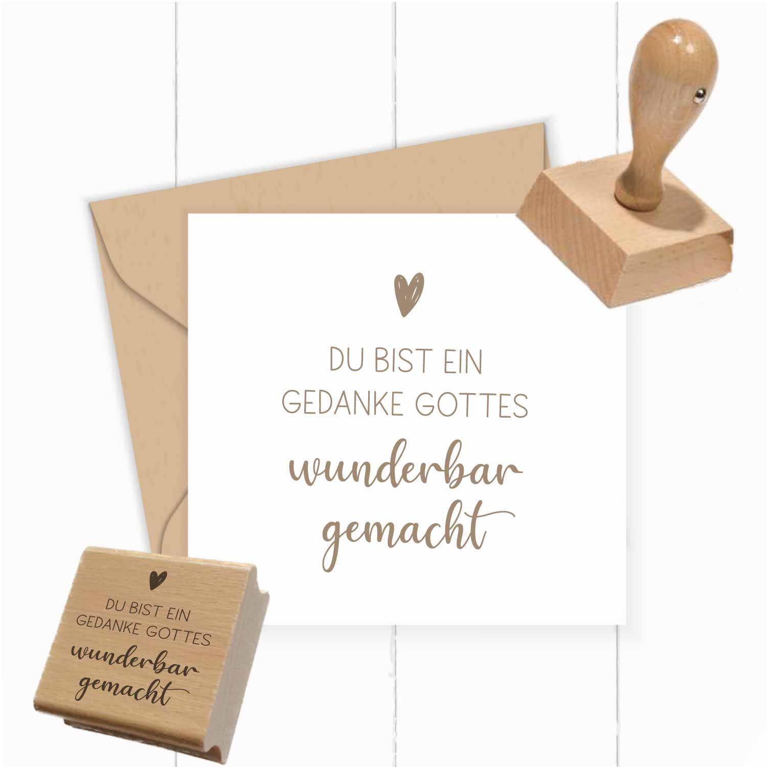 Stempel - Du bist ein Gedanke Gottes | wunderbar gemacht