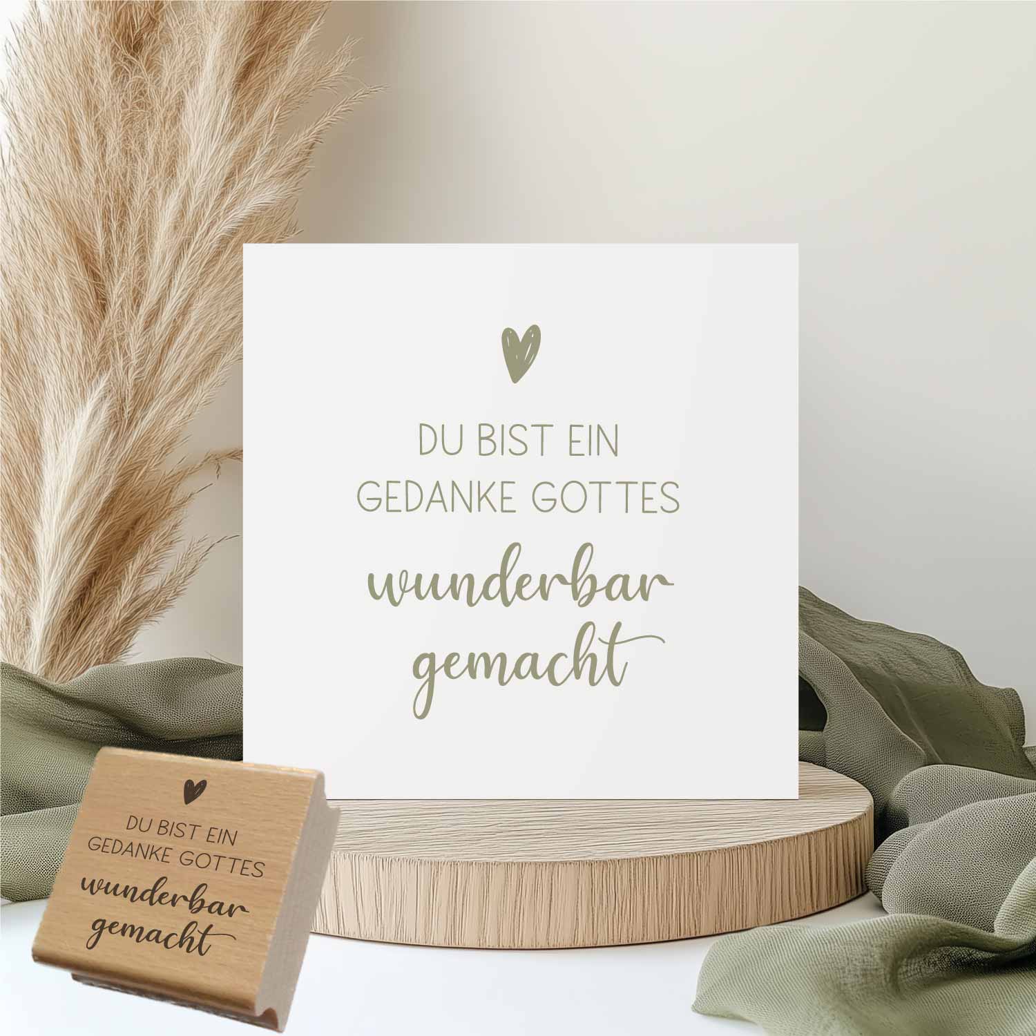 Stempel - Du bist ein Gedanke Gottes | wunderbar gemacht