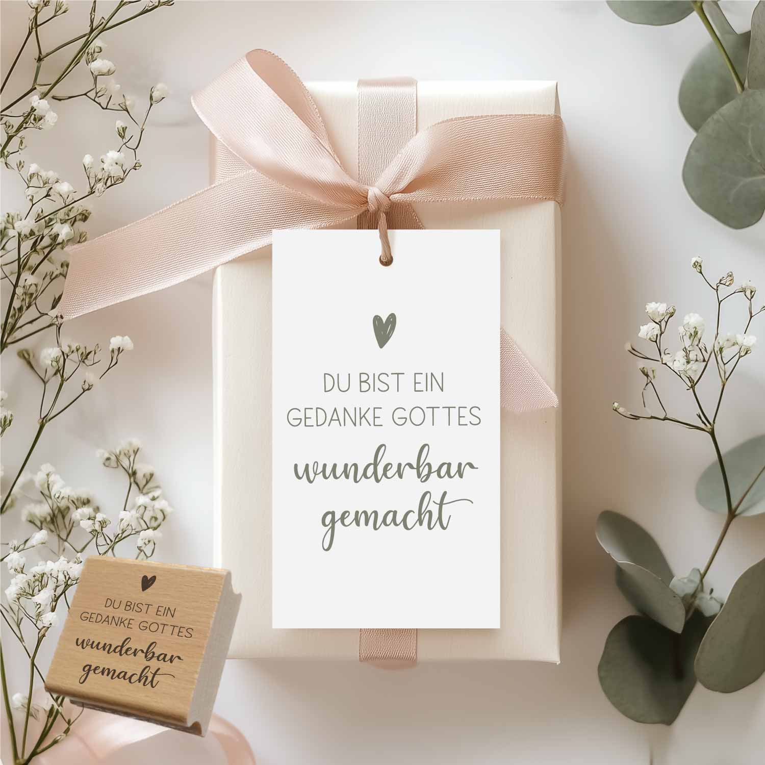 Stempel - Du bist ein Gedanke Gottes | wunderbar gemacht