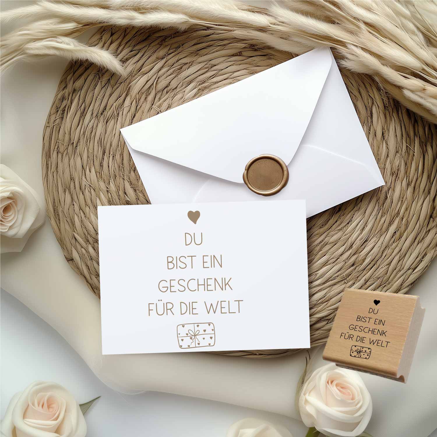 Stempel – Du bist ein Geschenk für die Welt