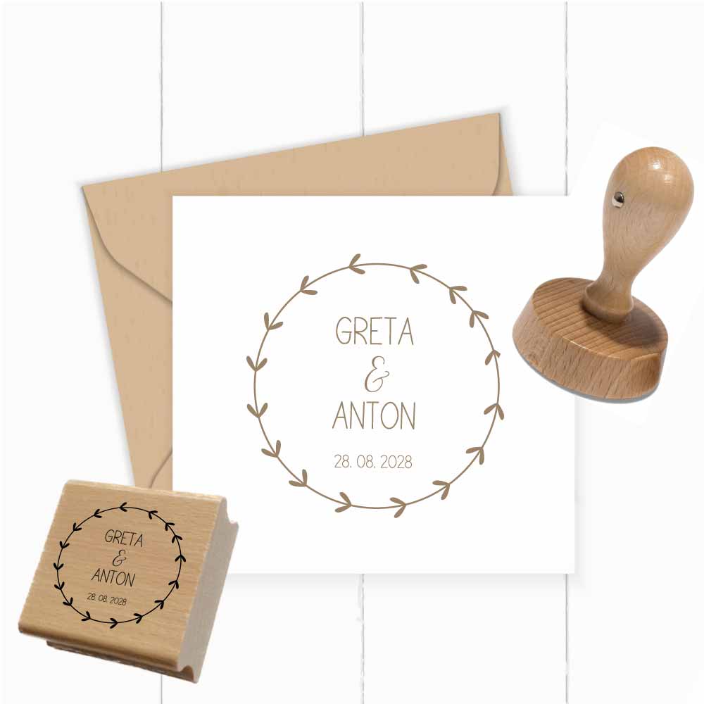 Personalisierter Hochzeits-STEMPEL "Greta"