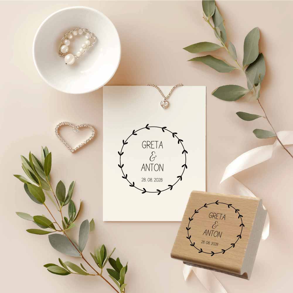 Personalisierter Hochzeits-STEMPEL "Greta"