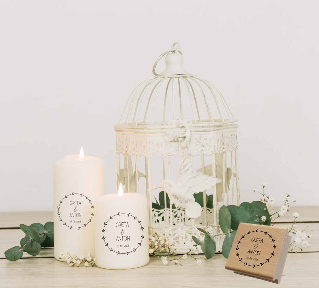 Personalisierter Hochzeits-STEMPEL "Greta"