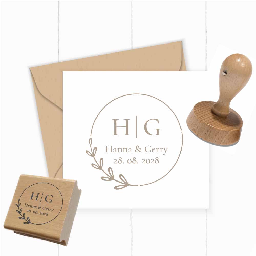 Personalisierter Hochzeits-STEMPEL "Hanna"