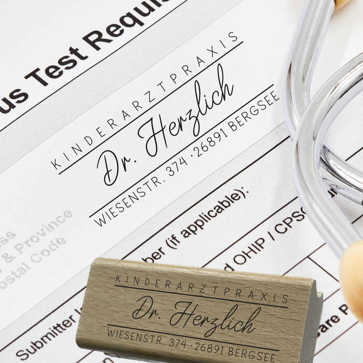 Praxisstempel | Arztstempel – passend für's Impfausweis-Feld