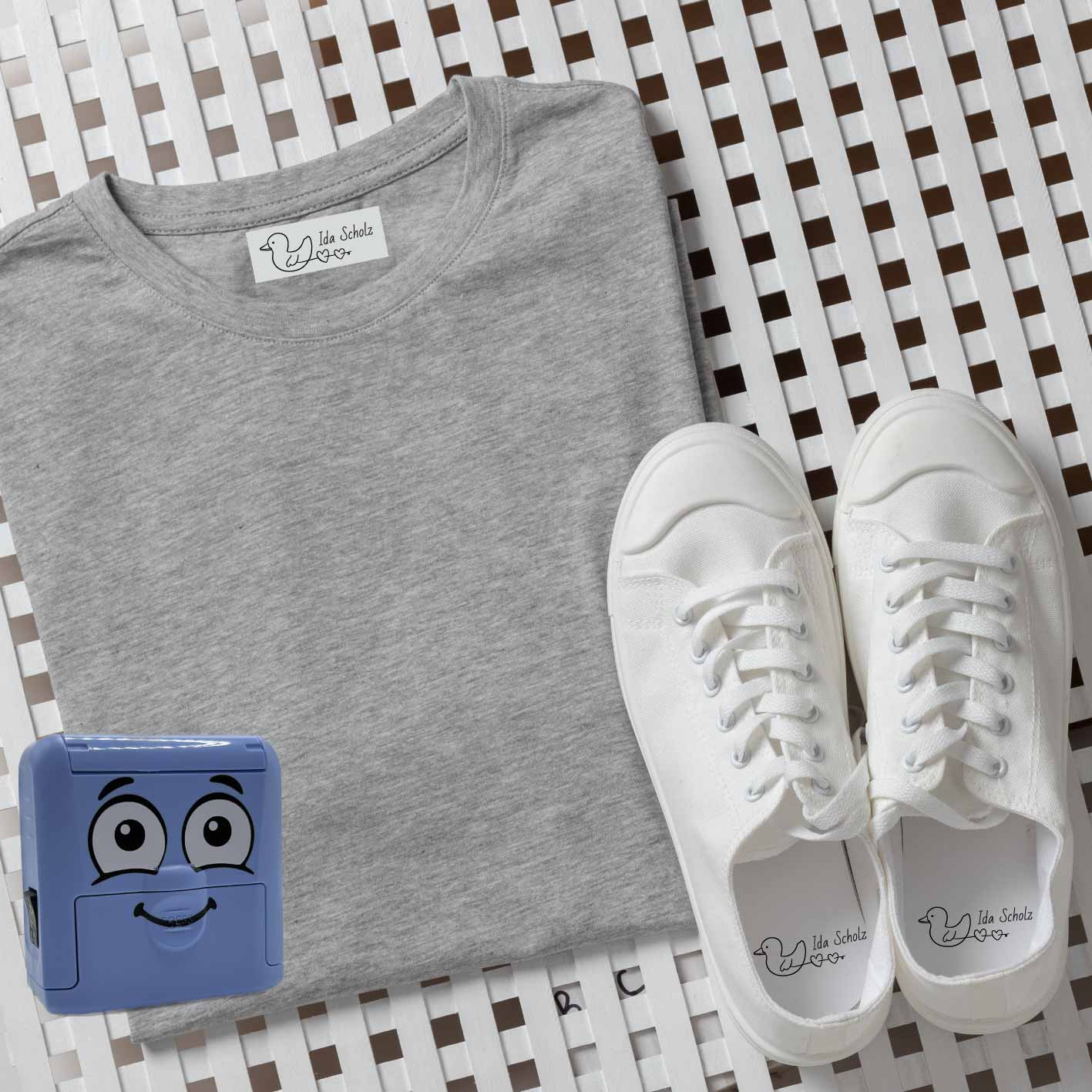 Dein personalisierter Textilstempel „Ente“ | 38 x 14 mm