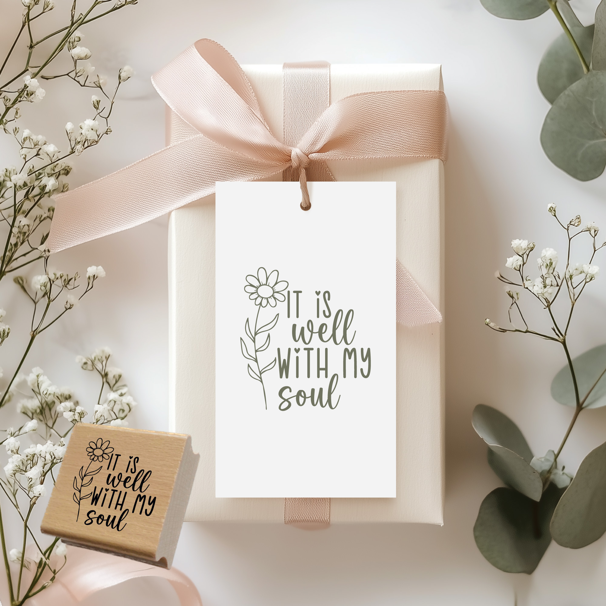 Segensstempel "It Is Well With My Soul" – Christlicher Stempel | Englisch