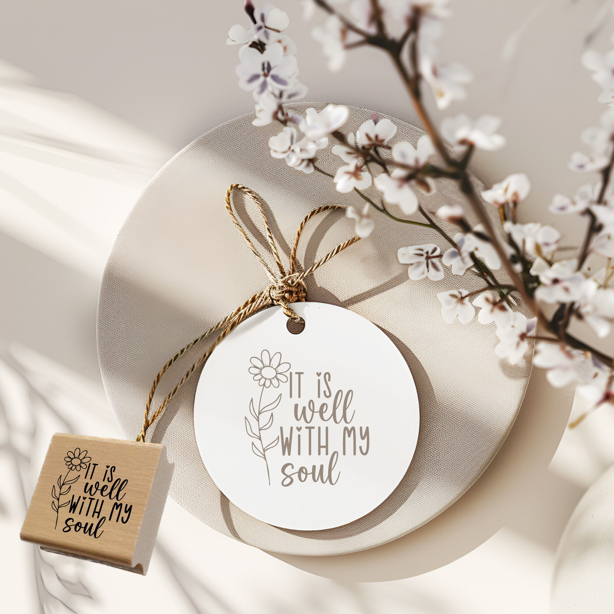Segensstempel "It Is Well With My Soul" – Christlicher Stempel | Englisch