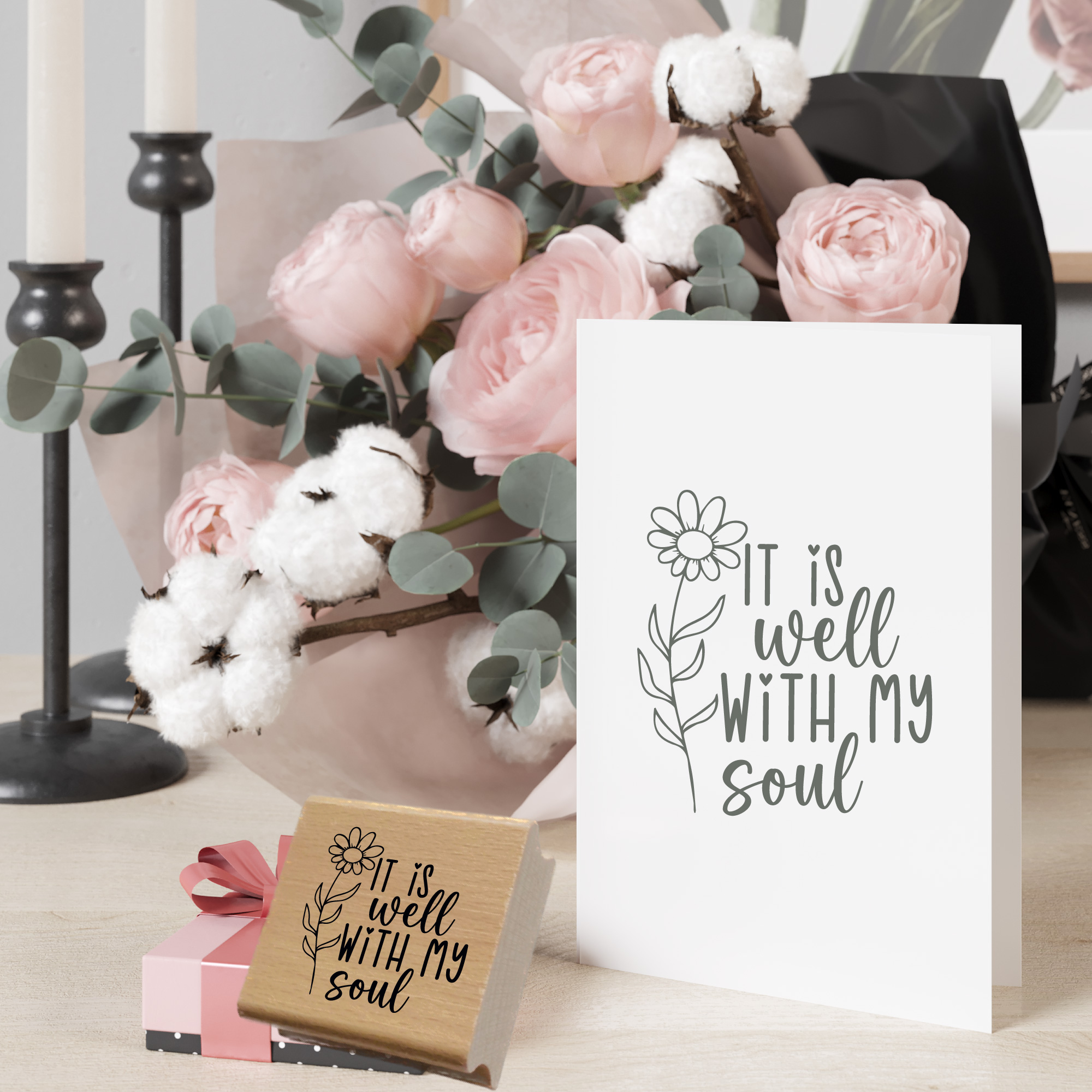 Segensstempel "It Is Well With My Soul" – Christlicher Stempel | Englisch
