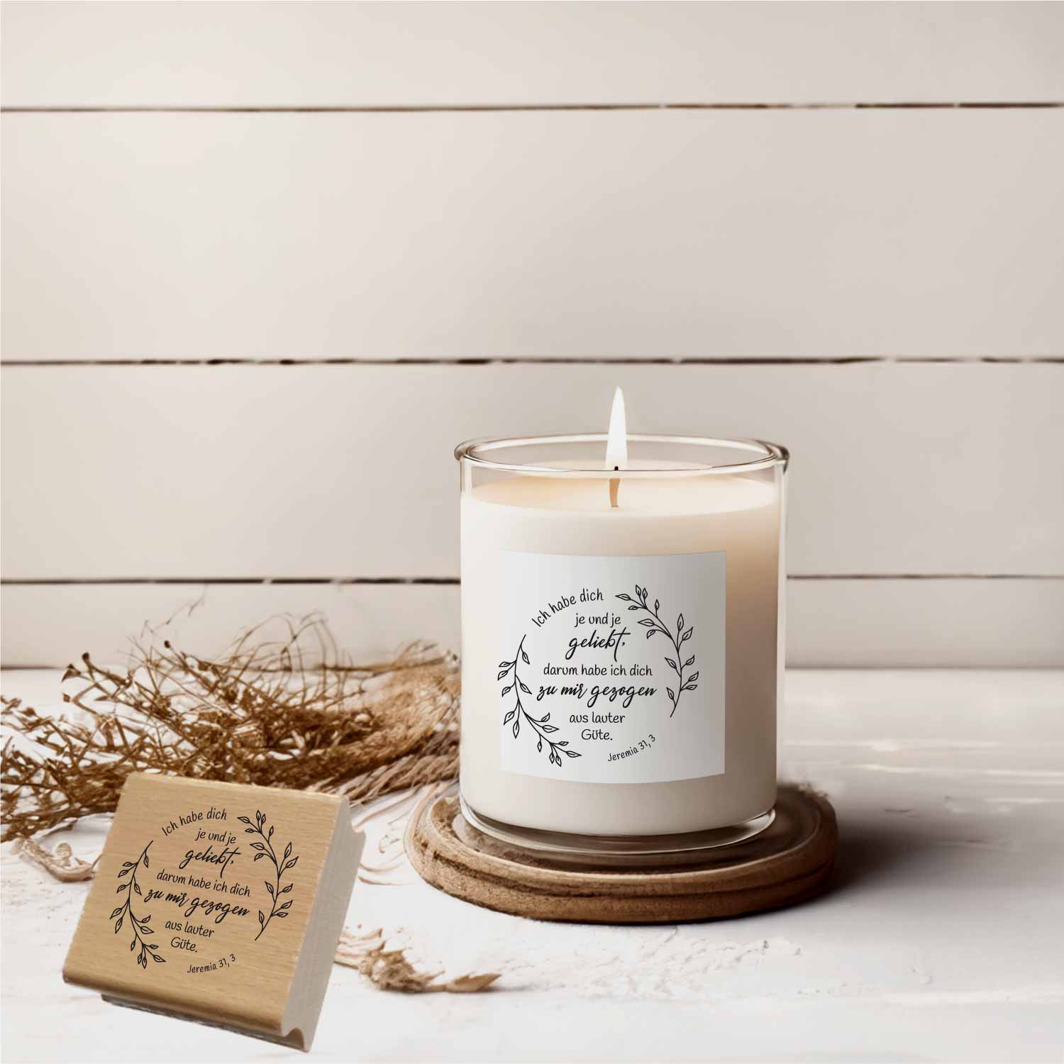 Bibelversstempel - Ich habe dich je und je geliebt - Jeremia 31,3