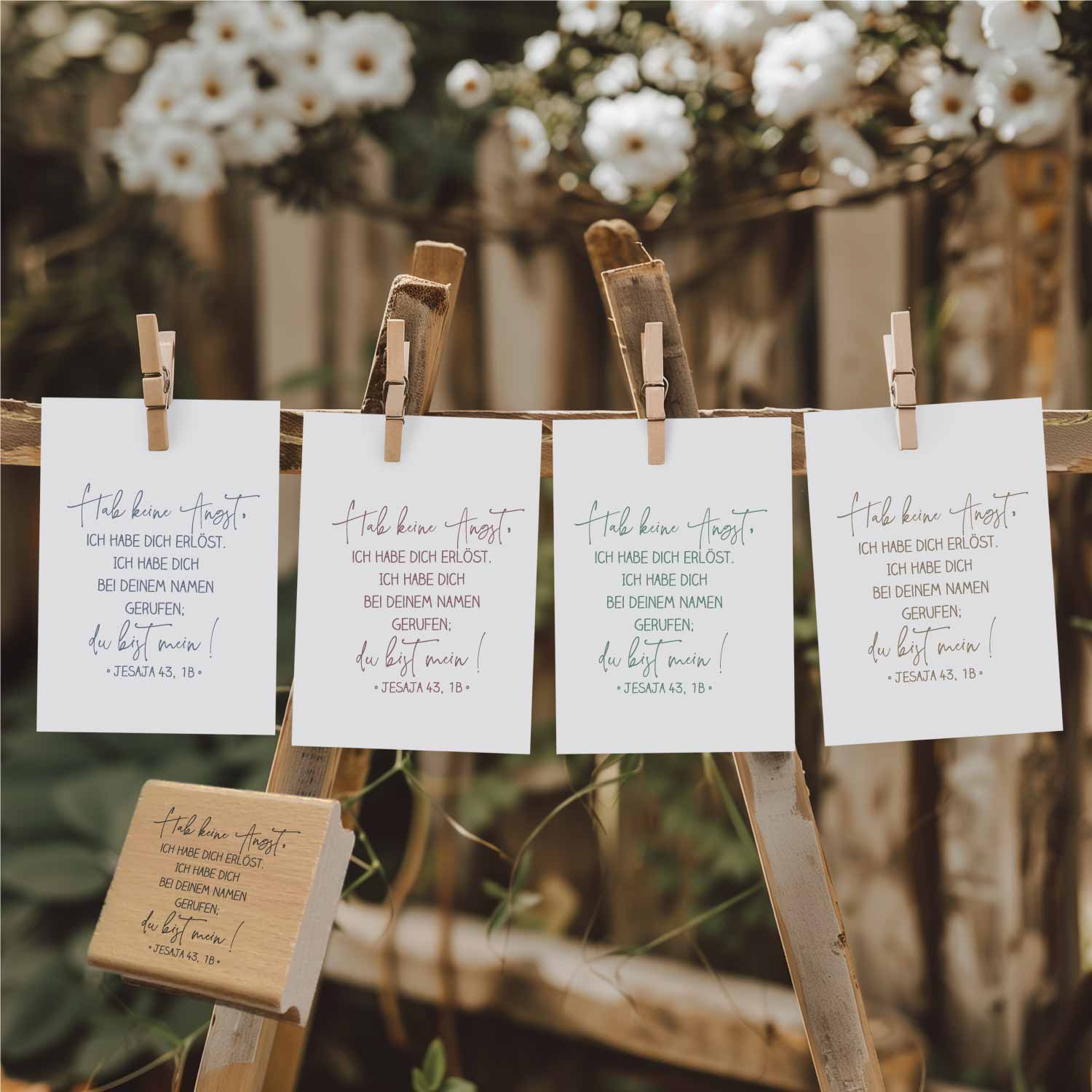 Bibelversstempel - Hab keine Angst - Jesaja 43,1b