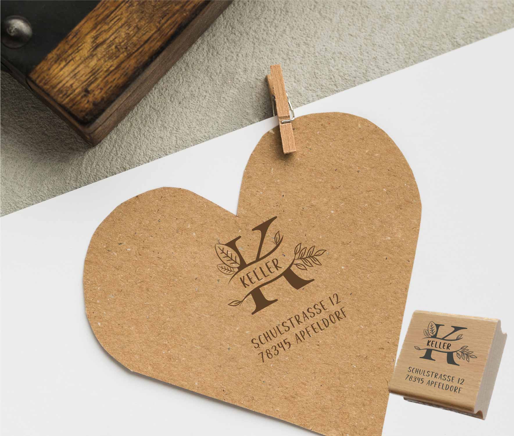 Personalisierter Adresstempel "Keller" | 4–10 cm 