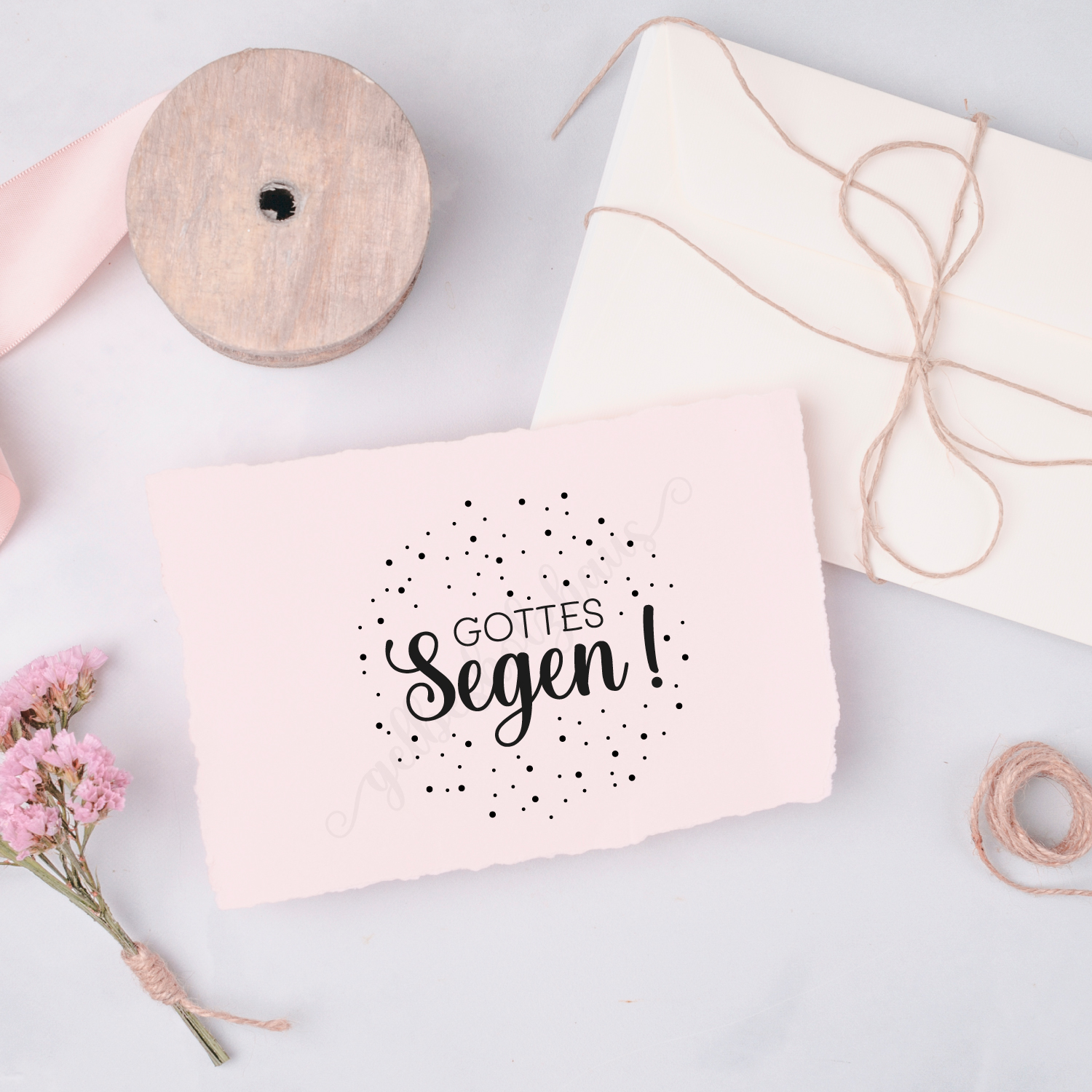 Konfetti-STEMPEL "Gottes Segen!"