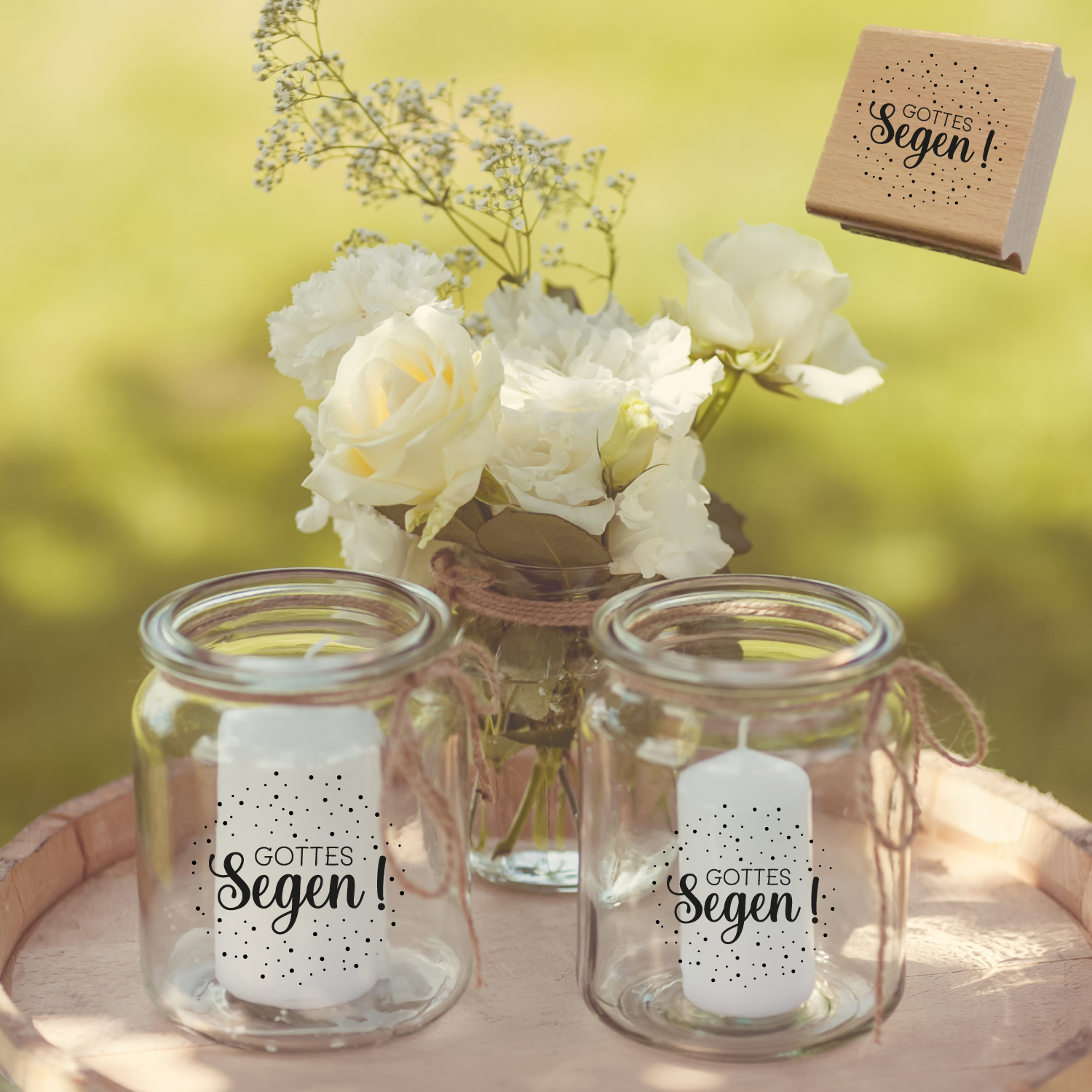 Konfetti-STEMPEL "Gottes Segen!"